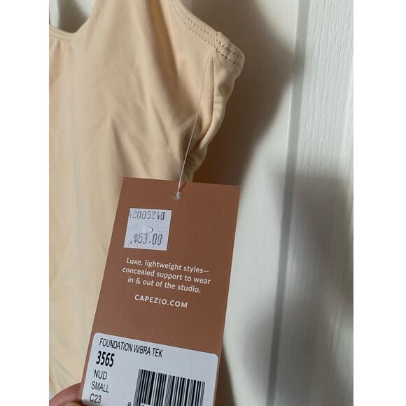NWT Capezio Camisole Leotard with Bratek in Nude Color - Size Small - Picture 13 of 13